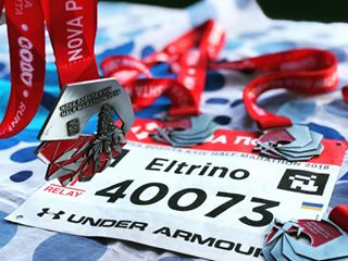 Half marathon race with Eltrino team