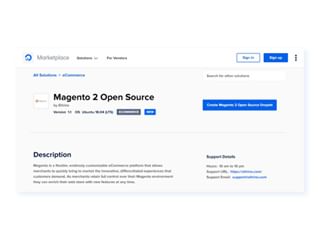 1-Click App for Magento 2 Open Source installation that Runs on DigitalOcean