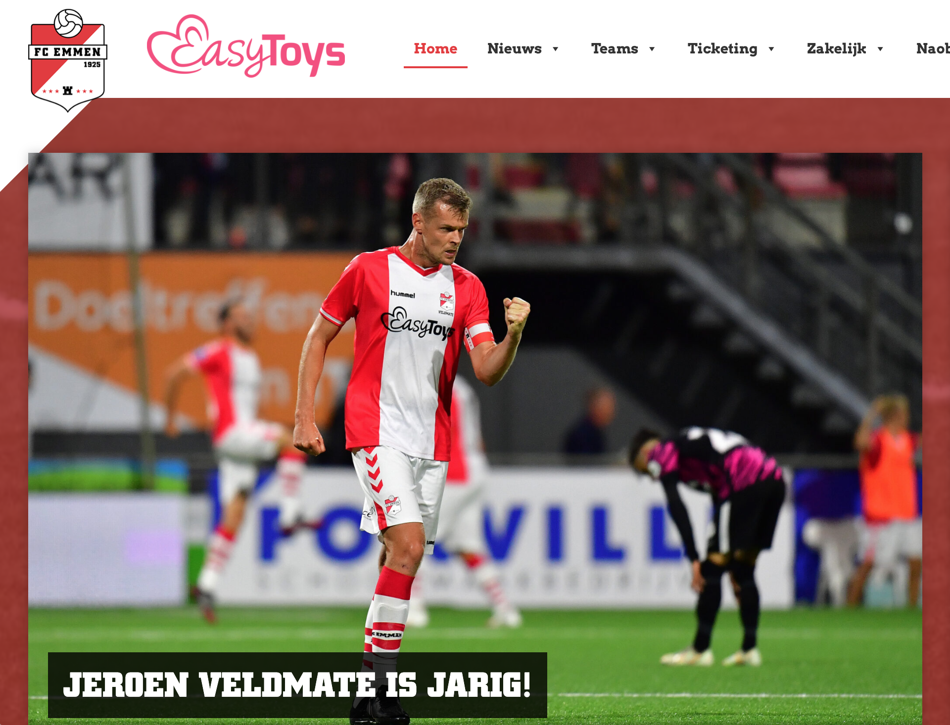 Easytoys has been the main sponsor of FC Emmen since 2020
